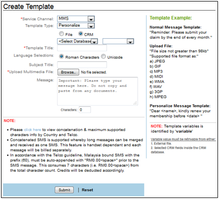 Create Personalized MMS Template